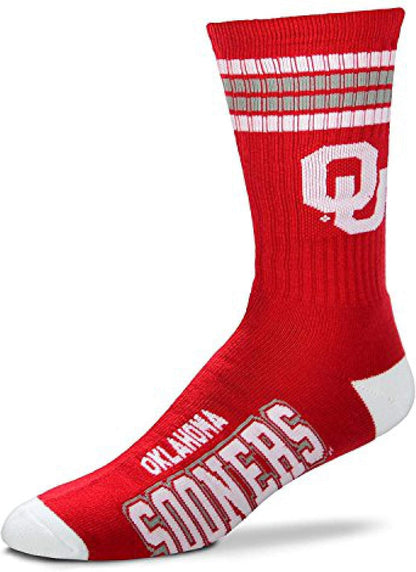 For Bare Feet Chicago Blackhawks Adult Stripe Deuce Sock - Red,