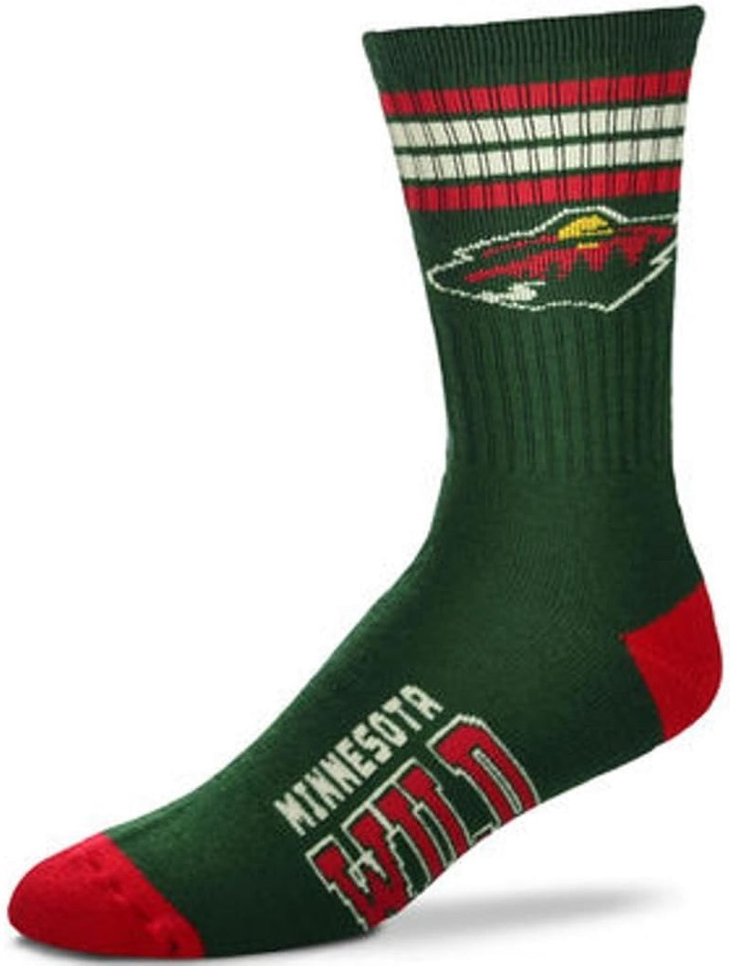 For Bare Feet Chicago Blackhawks Adult Stripe Deuce Sock - Red,