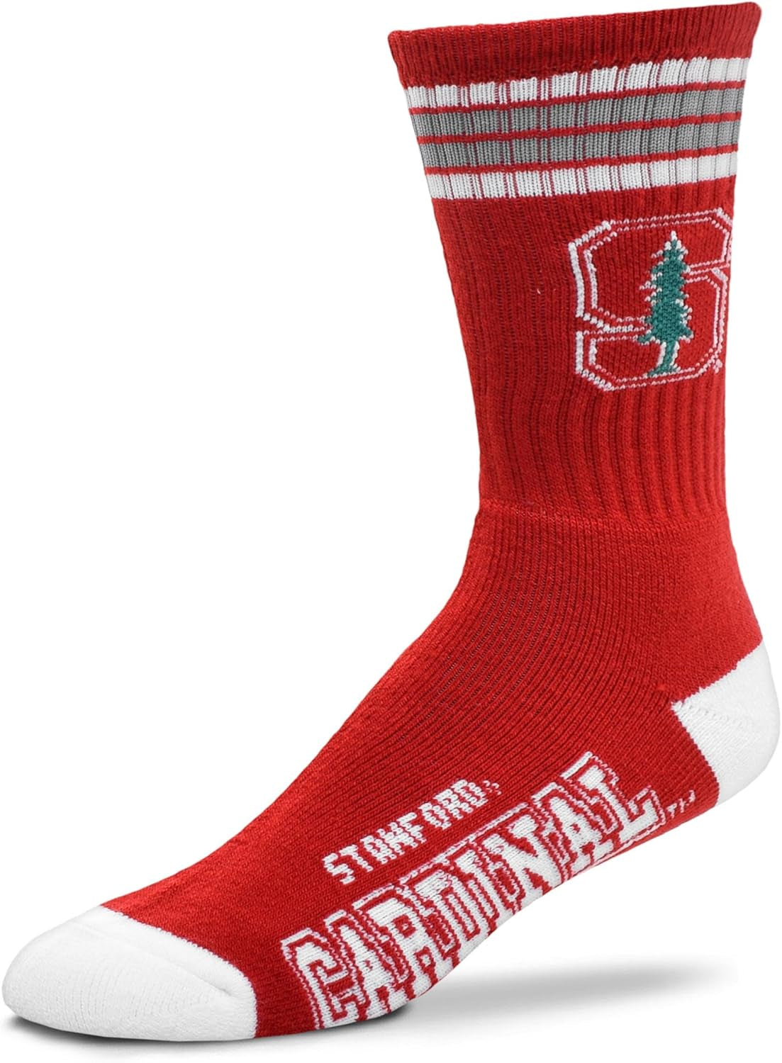 For Bare Feet Chicago Blackhawks Adult Stripe Deuce Sock - Red,