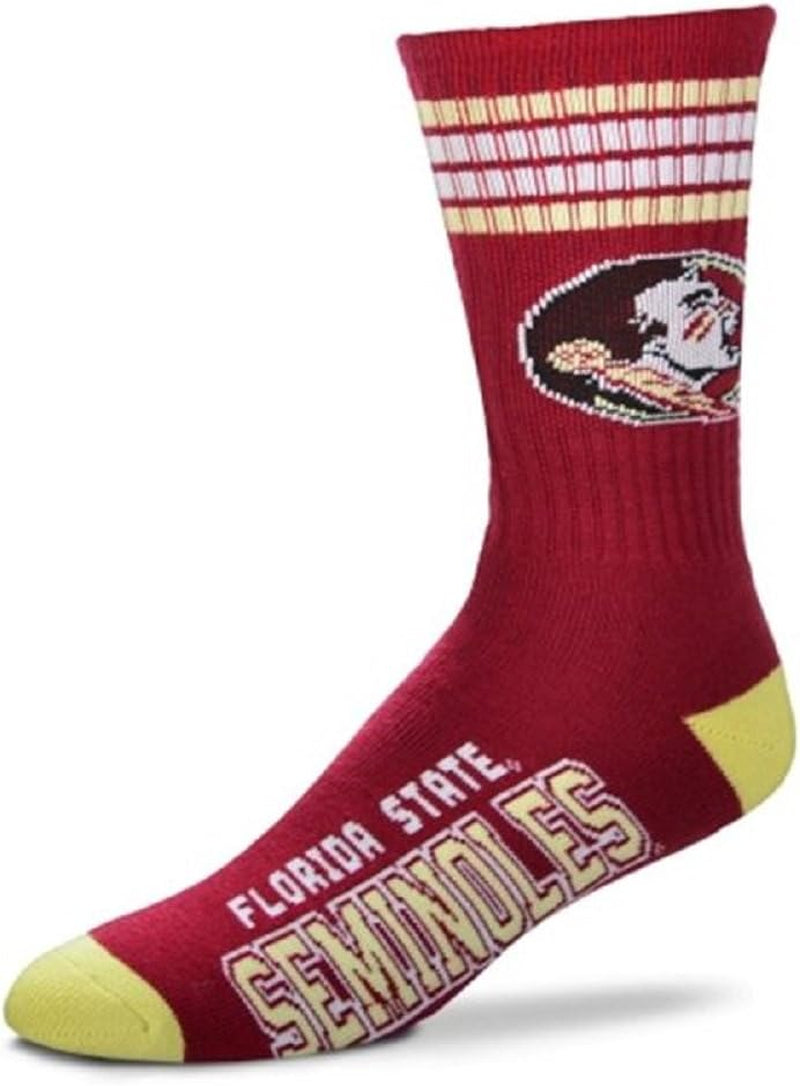 For Bare Feet Chicago Blackhawks Adult Stripe Deuce Sock - Red,