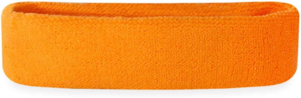 Suddora Workout Headband for Men and Women, Moisture-Wicking Athletic Sweatband, Lightweight Cotton Terry Cloth Bands for Basketball, Tennis, Football, Gym, Running, Cosplay & Costumes