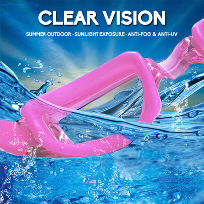 Ultimate Clear Swim Goggles - UV Protection & Anti-Fog for Adults & Kids