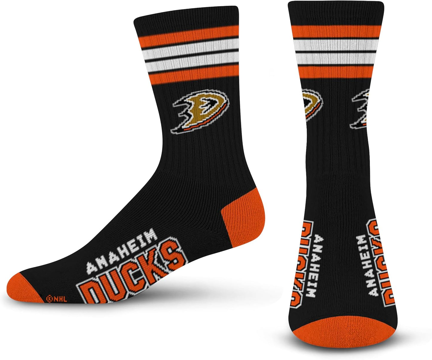 For Bare Feet Chicago Blackhawks Adult Stripe Deuce Sock - Red,