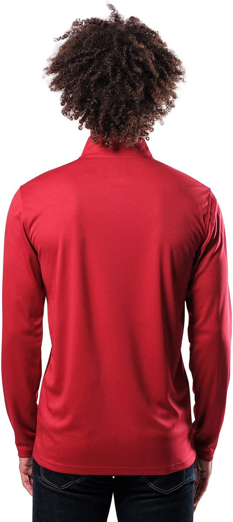 Ultra Game Men'S NBA Quarter Zip Long Sleeve Pullover T-Shirt