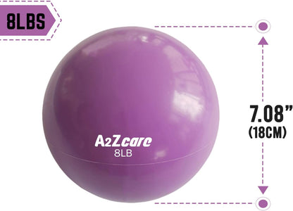 Ultimate Toning Ball - Soft Weighted Medicine Ball for Pilates, Yoga, Fitness & Physical Therapy