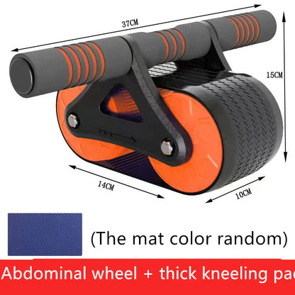 Ultimate Double Wheel Ab Roller for Home & Gym - Automatic Rebound Waist Trainer for Men & Women