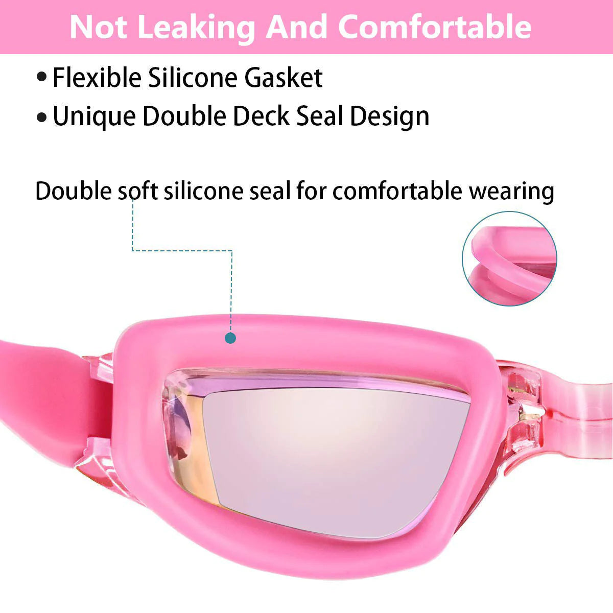 Ultimate Clear Swim Goggles - UV Protection & Anti-Fog for Adults & Kids