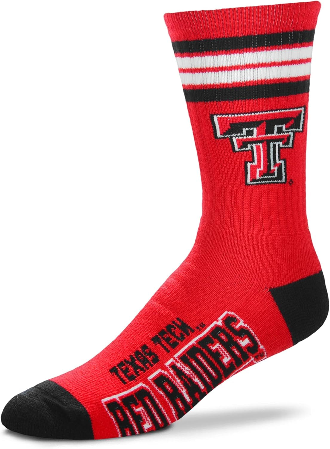 For Bare Feet Chicago Blackhawks Adult Stripe Deuce Sock - Red,