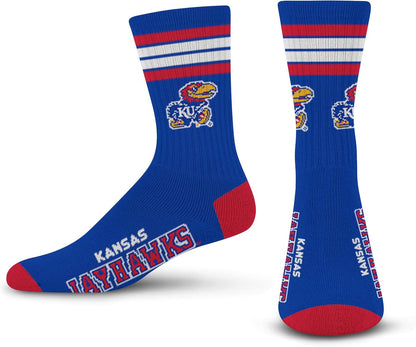 For Bare Feet Chicago Blackhawks Adult Stripe Deuce Sock - Red,