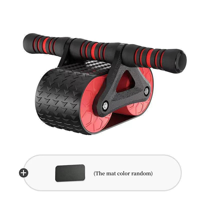 Ultimate Double Wheel Ab Roller for Home & Gym - Automatic Rebound Waist Trainer for Men & Women